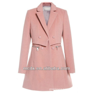 Manteau rose de haute qualité de la fille de la mode coréenne